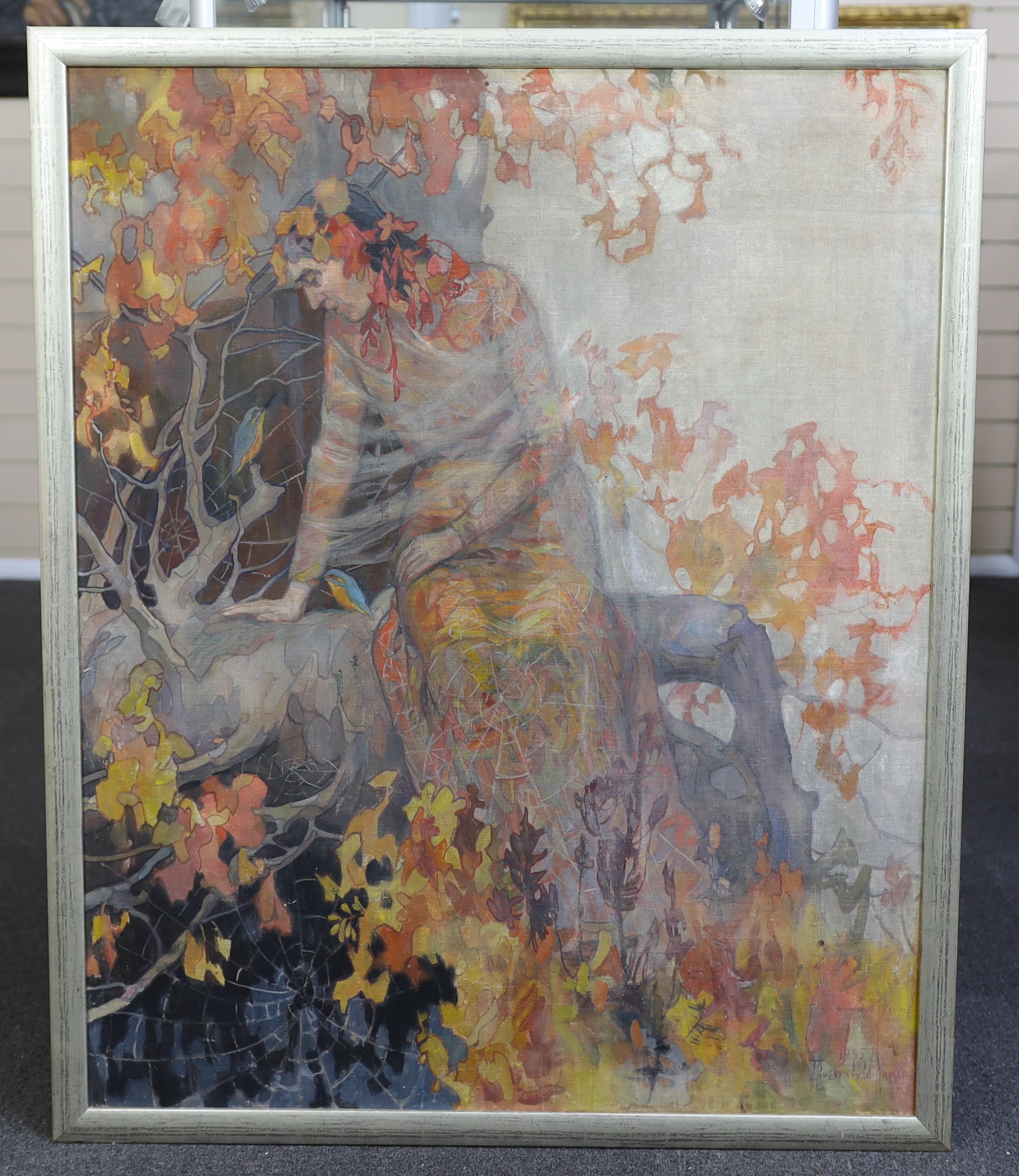 T. Rozenchild-Paulin (c.1930), 'Oberon', oil on canvas, 99 x 80cm